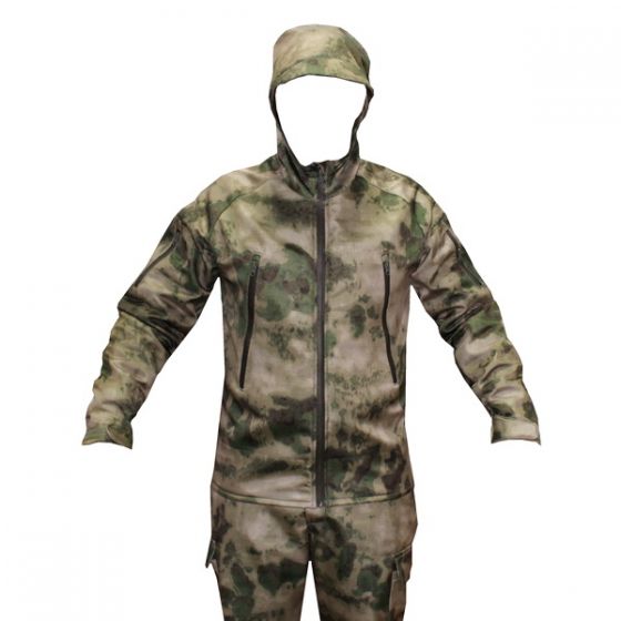 Камуфляжный демисезонный костюм A-TACS FG (осень) на флисе