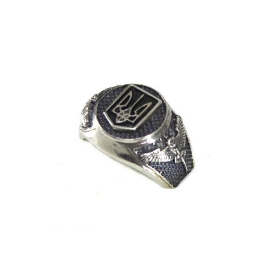 Перстень серебряный 925 проба "Разведка" фото