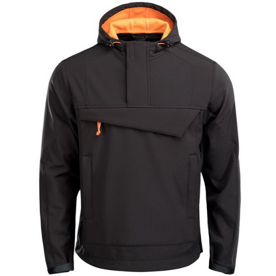 Куртка анорак M-Tac Fighter SoftShell черный/оранжевый
