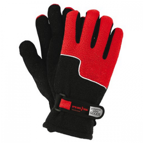 Перчатки спортивные зимние REIS красные с чёрным