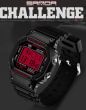 Часы спортивные Sanda Challenge Water Resistant 30 m red